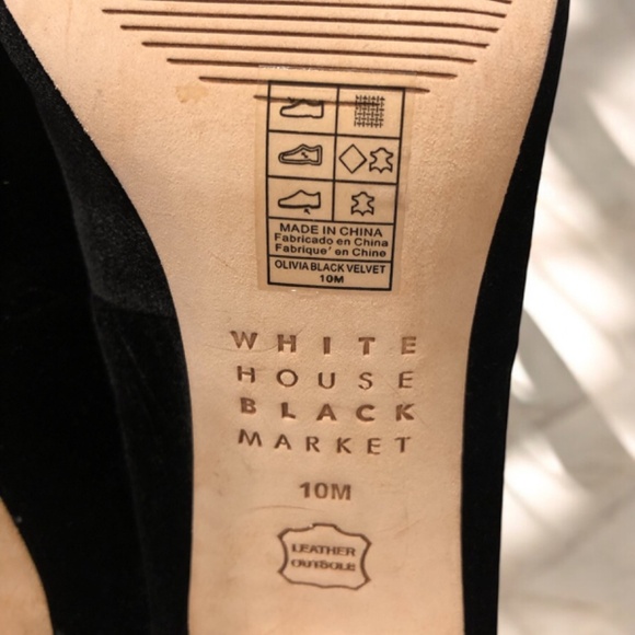 White House Black Market Velvet shoes size 10 - Picture 3 of 6